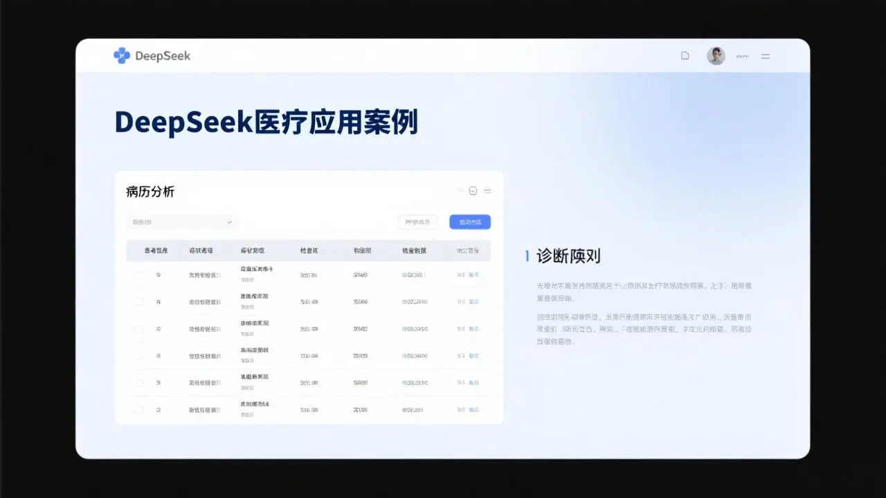 DeepSeek医疗应用案例