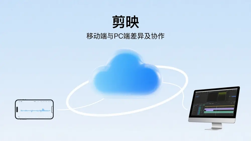 剪映双端界面对比