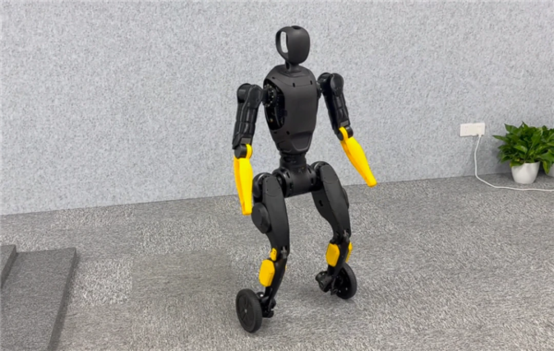 智元灵犀X2-N轮足机器人:1秒双形态切换|抗冲击登阶