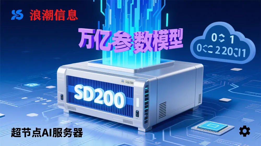 浪潮信息发布超节点AI服务器元脑SD200,适配万亿参数模型