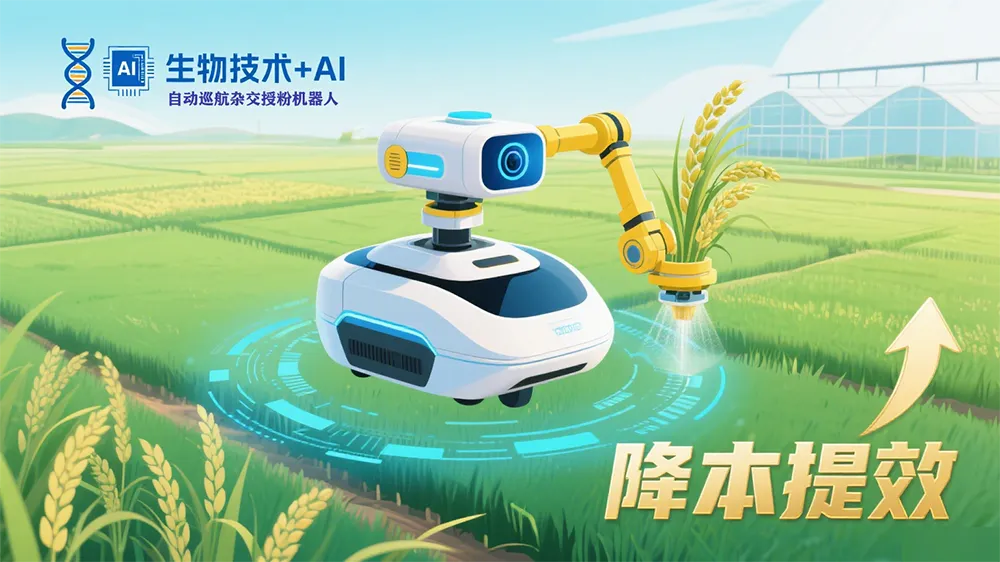 中国科学家全球首创“吉儿”智能育种机器人,生物技术与AI融合催生农业新质生产力