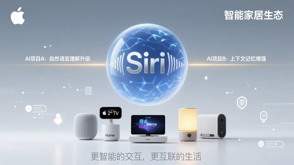 苹果双AI项目重塑Siri体验,智能家居生态迎来革命性升级