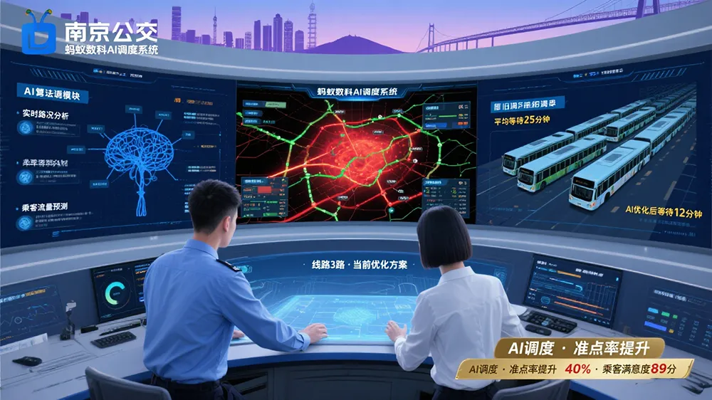 南京公交携手蚂蚁数科引入AI,优化调度提升出行体验