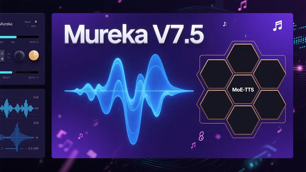 昆仑万维Mureka V7.5上线:中文AI音乐创作巅峰+MoE-TTS语音框架