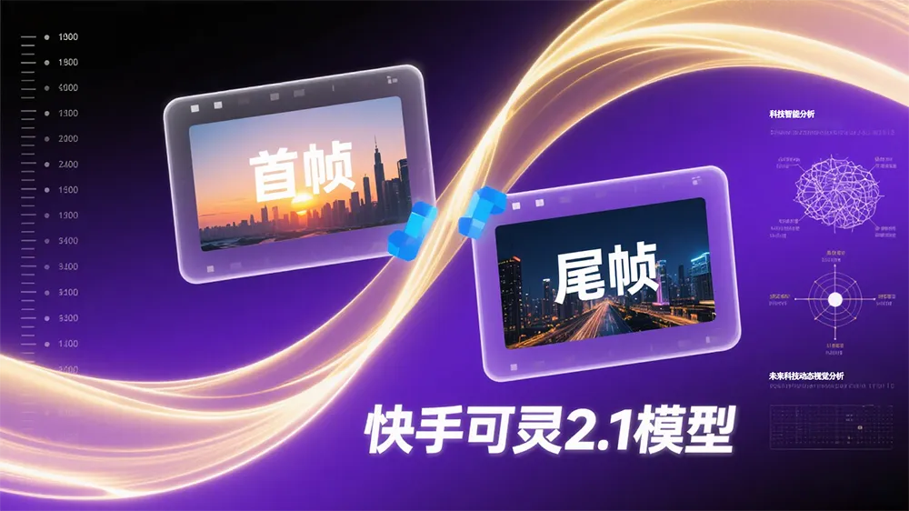 快手可灵2.1模型开启全新首尾帧功能内测,提升视频转场流畅性和语义理解精准度
