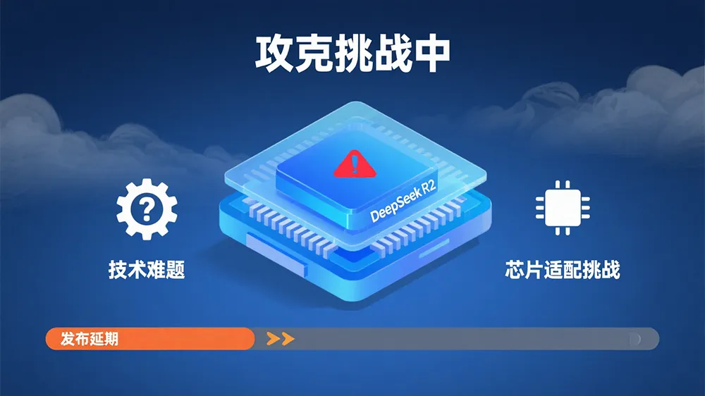 DeepSeek R2因技术难题与芯片适配挑战而发布延期