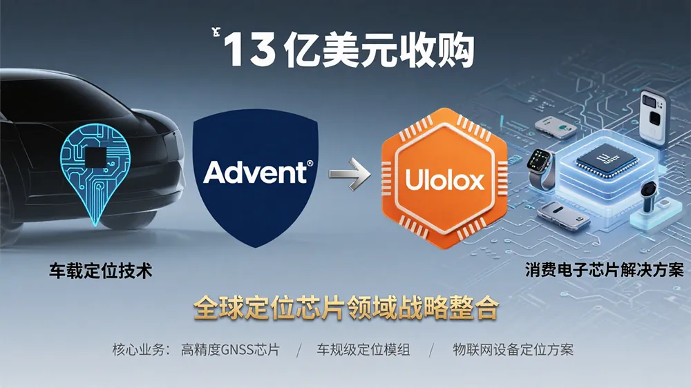 13亿美元收购瑞士U-blox:Advent如何撬动汽车与机器人定位芯片市场?