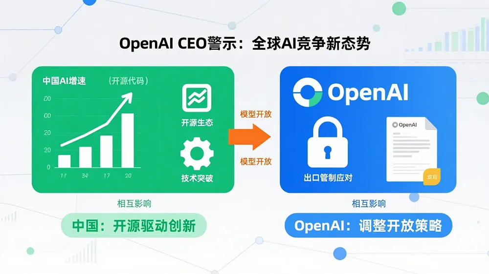 OpenAI战略转向:中国AI实力重塑全球竞争格局,开源生态成破局关键