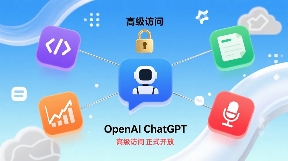 OpenAI 开放chatgpt高级访问