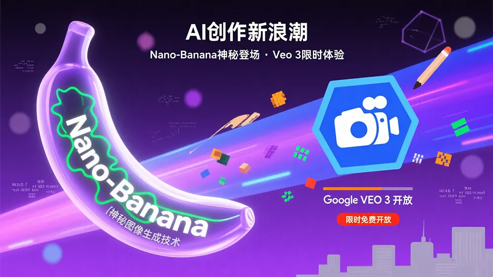 谷歌 Nano Banana 火了!重构 AI 修图逻辑,Veo 3 限时免费狂掀创作热潮