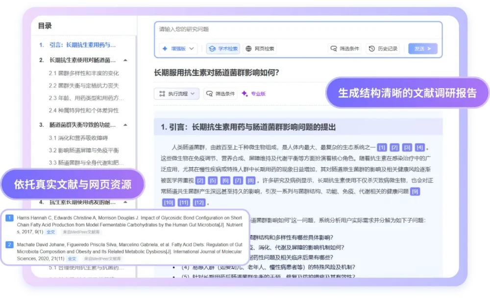 文献调研报告结果可追溯与真实性保障