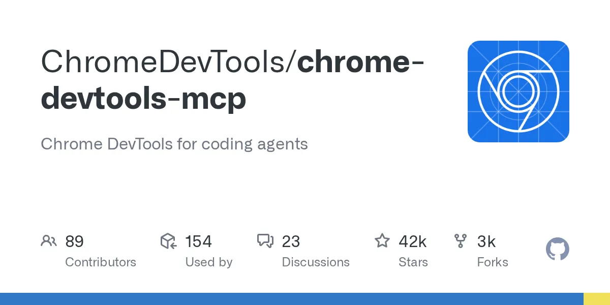 Chrome DevTools 发布 MCP 工具：为 AI 编程代理提供浏览器调试能力 –
