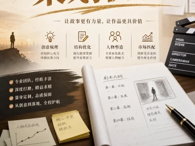 剧本策划优化宣传图